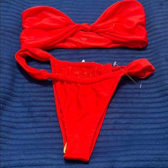 Lovers + Friends Bold Red Swimwear - Picture 1 of 4